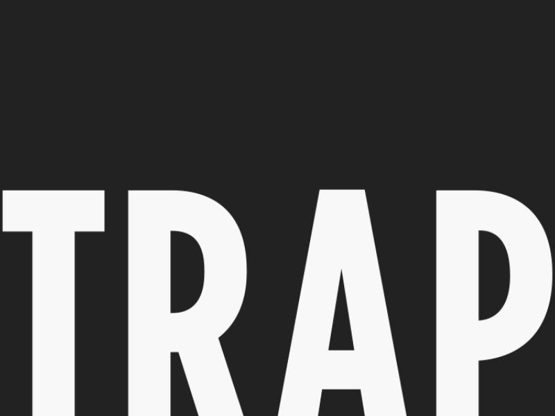 Trap animation letters motion multiply typography