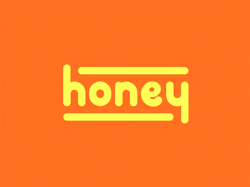 Honey Brand Identity bee brand identity branding graphic design honey logo mockup moodboard orange typography yellow