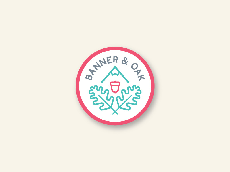 Banner Oak Ladies Patch By Jewelya Coffey On Dribbble