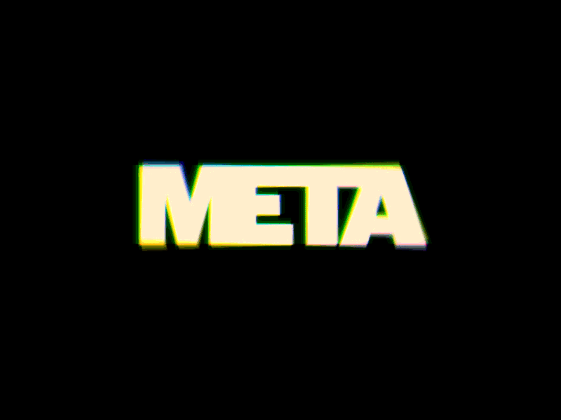 META ae branding gif glitch illustrator logo meta publication rgb split