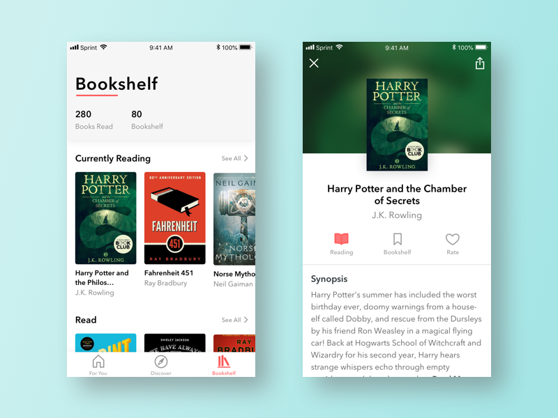Bookshelf and Details by Ivy Pulchan on Dribbble