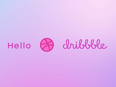 Hello, Dribbble! 👋 Animation 2d after effects animation branding color design drawing flat gif graphic design graphics hello dribbble hi dribbble illustration illustrator logo minimal motion graphics typography vector