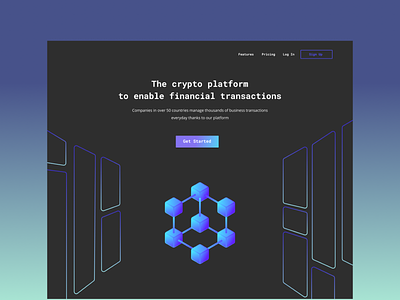Crypto Platform branding crypto design fintech ui web