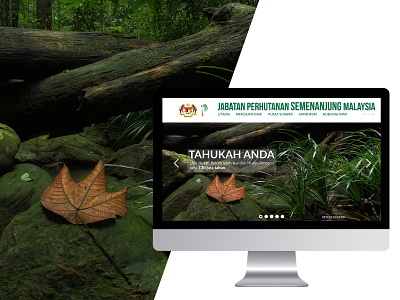 Landing Page Suggestion for Jabatan Perhutanan asyraaf azahari landing page malaysia uiux website