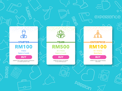 UI- Redesign Pricing List for Qwork.my asyraaf azahari malaysia qwork qworker startup uiux