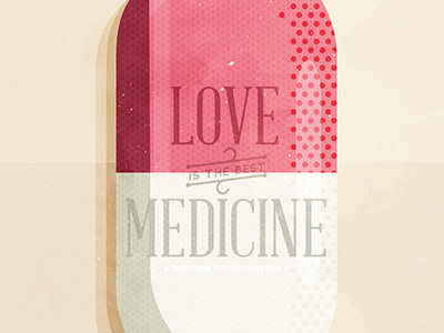 Love Is The Best Medicine design graphic design icon iconography illustration love medicine pill tablet vectors