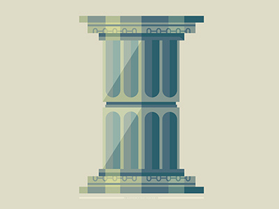 Greek Columns building colomns design graphic design greek history icon iconography illustration vectors