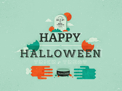 R.I.P to Bad Treats candy design graphic design halloween holiday illustration rip treats vectors