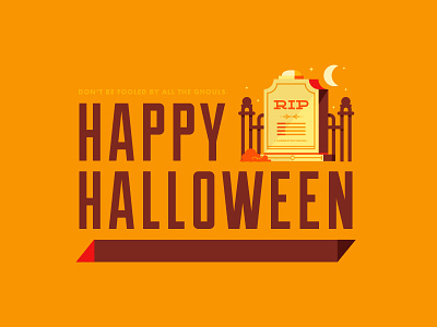 Happy Halloween cemetary ghouls graphic design grave graveyard halloween holiday horror illustration scary spooky vectors