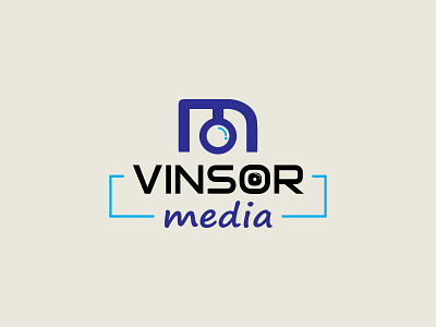Vinsor Media Logo branding design graphic design logo typography vector