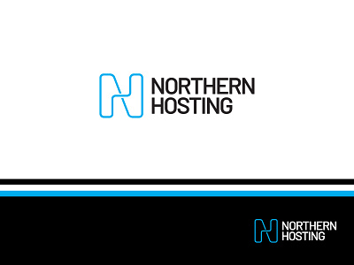 Northern Hosting Logo abstract logo branding design digital logo graphic design logo minimalist modern logo typography vector