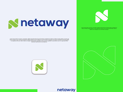 Netaways Logo abstract logo branding combination logo design graphic design internet logo logo logo design minimal logo modern logo n logo typography vector