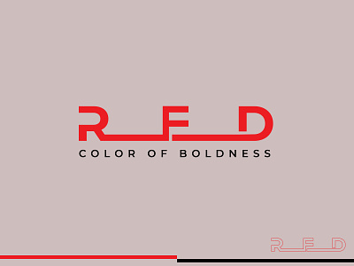RED Logo abstract logo branding design graphic design illustration logo modern logo paint logo typography vector