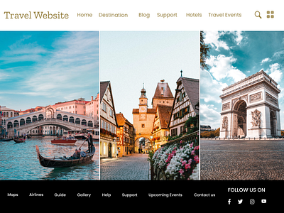 Travel Website Design