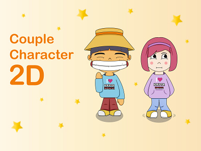 Character 2D - I am Fine character cutes design funny graphic design illustration vector