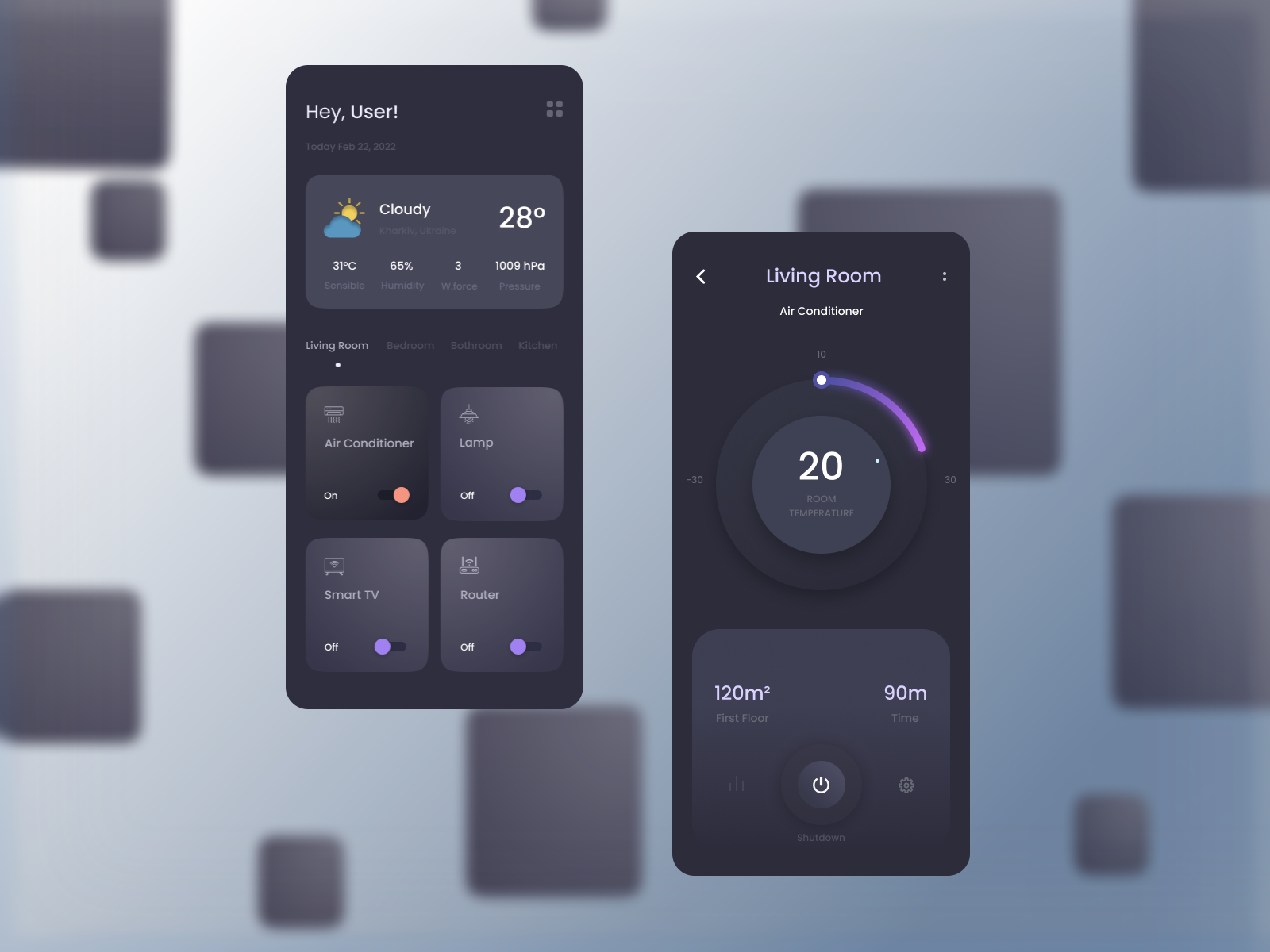 Smart Home Manager App by Zakhar Hrytsenko on Dribbble