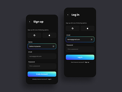 Sign up screen #1