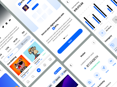 NFTs. Mobile App Design
