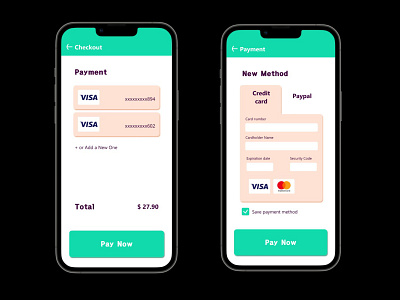 Credit Card Checkout ui