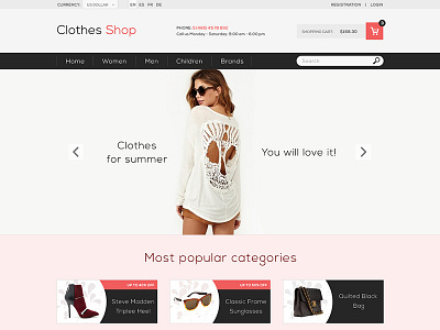 Clothes Shop clothes design dress eshop girls outfit shop tomas tomweb web zubrik