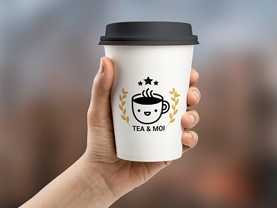 Tea & Moi brand branding cup design icon illustration interaction logo tea