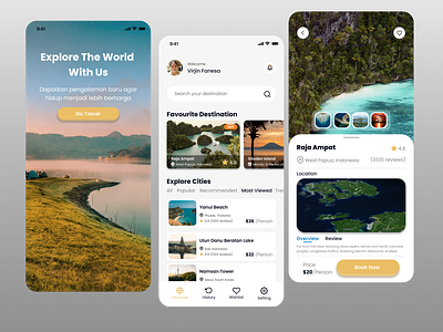 Travel App - UI Design