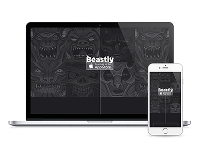 Beastly Landing Page landing page mobile responsive ui website
