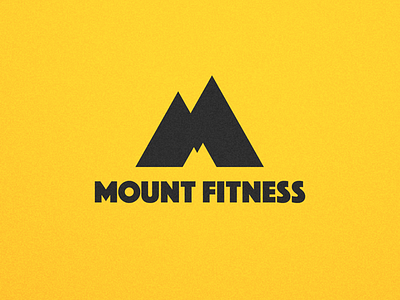 Mount Fitness app business card icon ios logo typography