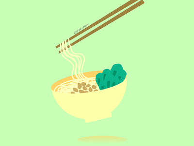 Mie Ayam Noodle - Flat Illustration design design illustration figma flat illustration food food illustration food vector graphic design illustration noodle simple simple illustration vector
