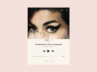Daily UI - Day 9 - Music Player daily100 dailyui day009 ui