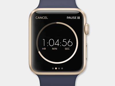 Daily UI - Day 14 - Countdown Timer apple apple watch countdown daily100 dailyui day014 elegant gold timer ui watch