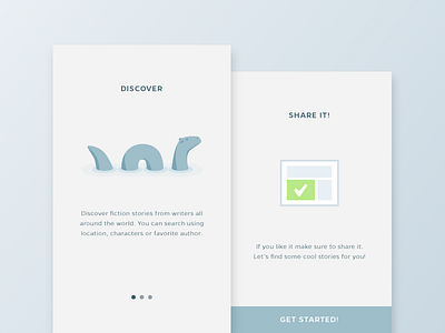 Daily UI - Day 23 - Onboarding daily100 dailyui day023 how it works how to loch ness onboarding slide ui