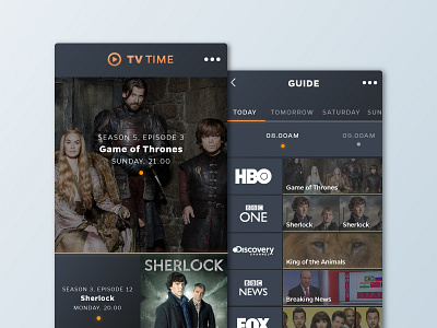 Daily UI - Day 25 - Tv App app application daily100 dailyui day025 mobile movies series tv tv app ui watch