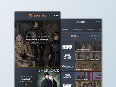 Daily UI - Day 25 - Tv App