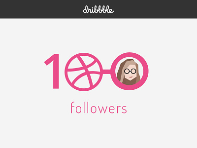 100 Followers 100 dribbble followers thank you