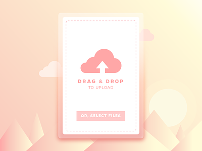 Daily UI - Day 31 - File Upload box browse daily100 dailyui day031 dialog file pastel scenery ui upload