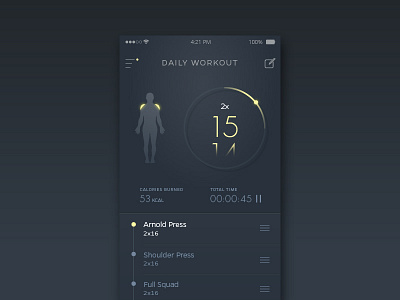 Daily UI - Day 41 - Workout Tracker