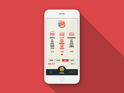 Daily UI - Day 43 - Food Menu app burger daily100 dailyui day043 food menu mobile order ui