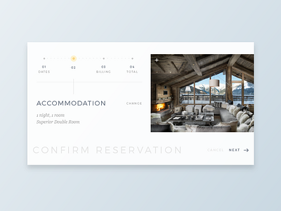 Daily UI - Day 54 - Confirm Reservation accommodation book booking confirm daily100 dailyui hotel reservation ui