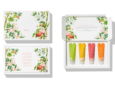 Tropic Skincare - Packaging Illustration