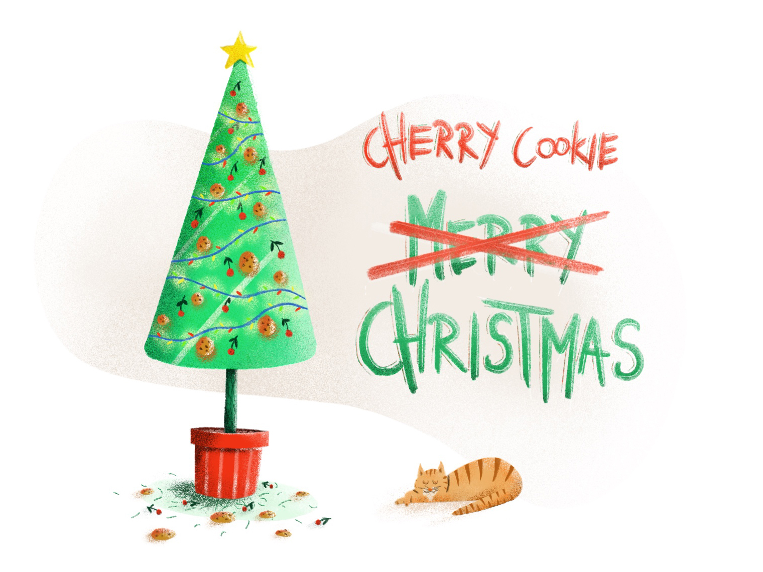 Cherry Cookie Christmas By Paweł Czamański On Dribbble