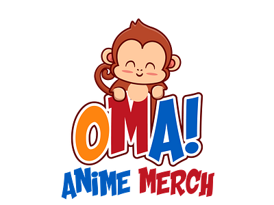 OMA! Anime Merch Logo Variants #1 branding design graphic design logo vector