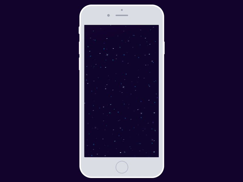 Space animation app illustration space