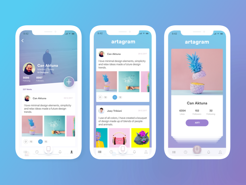 Artagram by Can Aktuna on Dribbble