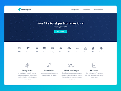 Developer Experience Portal - Landing Page