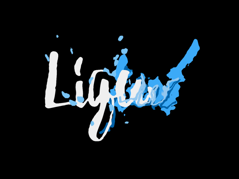 Liquid Type Animation 2d after animation effects fluid graphics liquid motion text type typography water