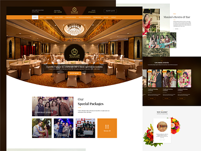 Maxims banquet nepali website design