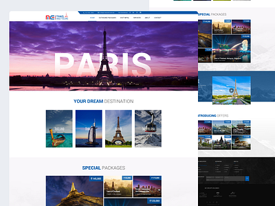 Me Travels nepali website design xd