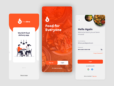 Firestro - Food Delivery App