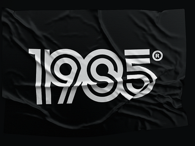 1985 logo 1985 80s logo numeral retro typography vintage